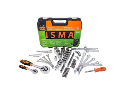 set spanners sockets bits ratchet 82 el in case