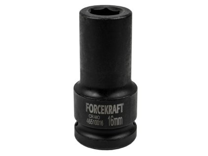 FORCEKRAFT Hlboká nárazová hlavica 16mm 3/4" 6-hranná