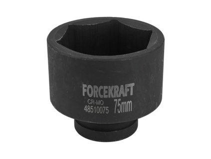 FORCEKRAFT Hlboká nárazová hlavica 1" 75 mm 6-hranová