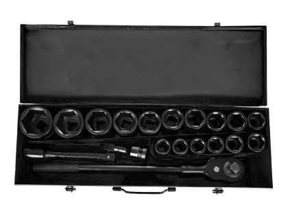 Sada nástrčných rázových kľúčov 3/4'' 21ks 6-hranných 17-50mm kufrík