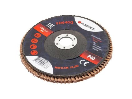 FORSAGE Brúsny kotúč lamelový na brúsenie 150x22.2mm P40