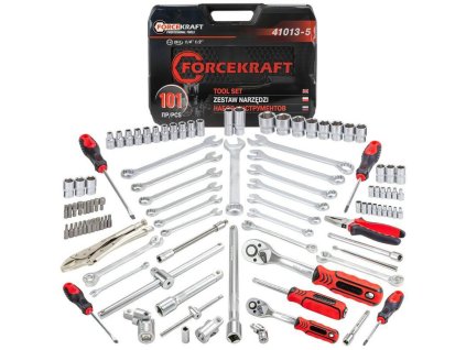 Súprava náradia nástavce bity kľúče račňové 1/4" 1/2" 101ks kufrík