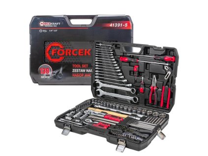 Súprava náradia bity nástavce račna kľúče 1/4" 1/2" 139ks kufrík