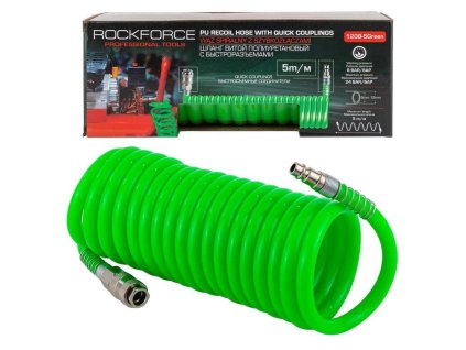 Špirálová hadica s rýchlospojkami 8mm x 5m