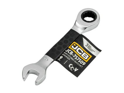 Krátky račňový očkový kľúč 9mm