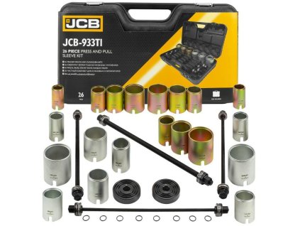 JCB Sada SŤAHOVÁKOV puzdier ramena LOŽÍSK čapov adaptéry 26 PRVKOV