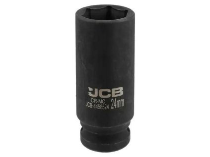 JCB ÚDEROVÝ hlboký NÁSTAVEC 1/2" Cr-Mo 6-hranný 24mm NÁSTRČNÝ KĽÚČ