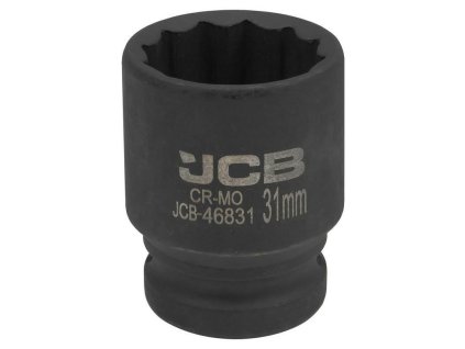 JCB Udarová hlavica 3/4" 31mm 12-hranná Cr-Mo RÁČŇOVÝ KĽÚČ