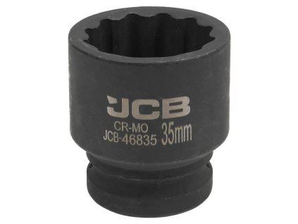 JCB Udarová hlavica 3/4" 35mm 12-hranná Cr-Mo HLAVICA