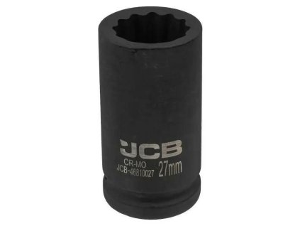 JCB NÁSTAVEC úderový HLBOKÝ 3/4" Cr-Mo 12-hranový 27mm KĽÚČ nástrčný