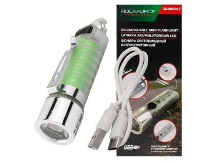 Mini LED nabíjateľné svietidlo 6v1 USB-C 100 lm 500 mAh