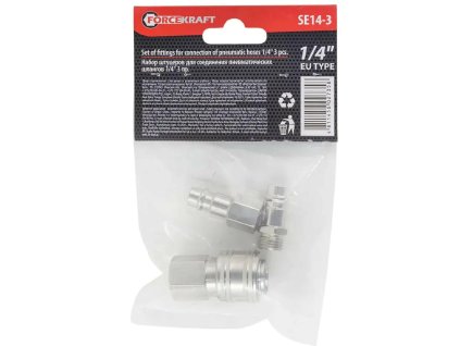 FORCEKRAFT Sada RÝCHLOSPÁJAČOV 1/4" 3 PRVKY