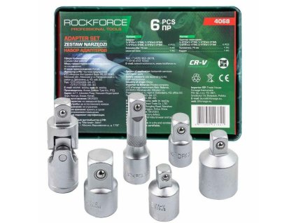 ROCKFORCE Sada ADAPTÉROV kompletných 6 PRVKOV OCEĽ CR-V predĺženie KARDAN