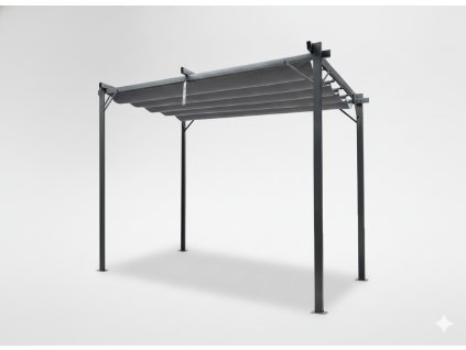 ŠEDÁ ZÁHRADNÁ PERGOLA 3 X 4M 2.95 x 3.95 x H2.3m *5699