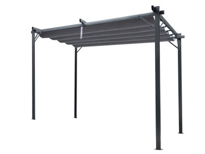 ŠEDÁ ZÁHRADNÁ PERGOLA 3 X 4M 2.95 x 3.95 x H2.3m *5699