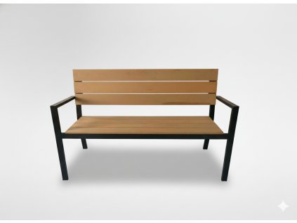 ZAHRADNÁ LAVIČKA 118 x 54 x 77 CM HNEDÁ *0810