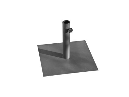 KOVOVÝ STOJAN POD SLNEČNÍK 40 x 40 CM SIVÝ*0834