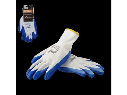OCHRANNÉ RUKAVICE "8" PLETENÉ Z POLYESTERU POKRYTÉ LATEXOM balenie=12*1153