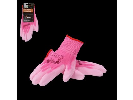 OCHRANNÉ RUKAVICE "7" PLETENÉ Z POLYESTERU POKRYTÉ POLYURETÁNOM bal=12 *9494