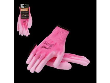 OCHRANNÉ RUKAVICE "9" PLETENÉ Z POLYESTERU POTIAHNUTÉ POLYURETÁNOM balen=12 *9517