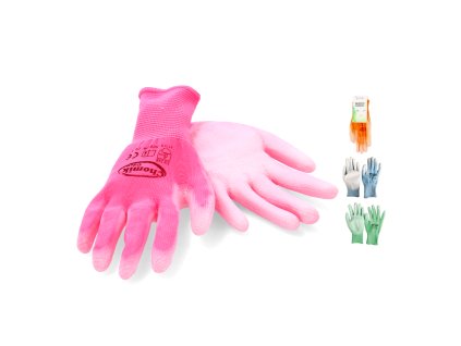 OCHRANNÉ RUKAVICE "10" PLETENÉ Z POLYESTERU POKRYTÉ POLYURETÁNOM bal=12 *9524