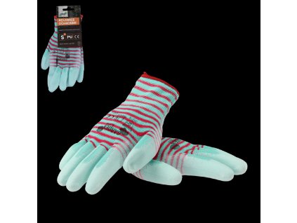 OCHRANNÉ RUKAVICE "7" PLETENÉ Z POLYESTERU POKRYTÉ POLYURETÁNOM bal.=12 *9461