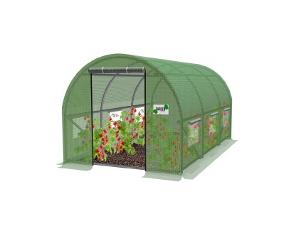 ZÁHRADNÝ FÓLIOVÝ TUNEL 3 SEGMENTOVÝ ZELENÝ 3 x 2 x 2 M *5552