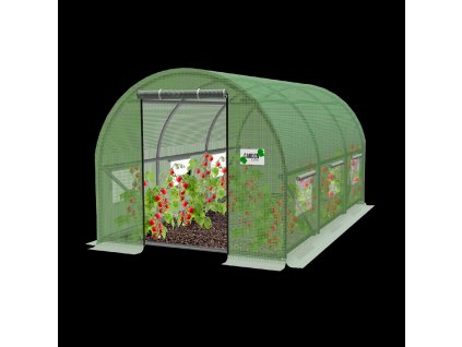 ZÁHRADNÝ FÓLIOVÝ TUNEL 3 SEGMENTOVÝ ZELENÝ 3,5 x 2 x 2 M *5576