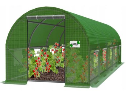 ZÁHRADNÝ FÓLIOVÝ TUNEL 5-SEGMENTOVÝ ZELENÝ 8 x 3 x 2 M *5620