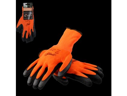 OCHRANNÉ RUKAVICE "9" PLETENÉ Z POLYESTERU POKRYTÉ LATEXOM bal=12 *1217