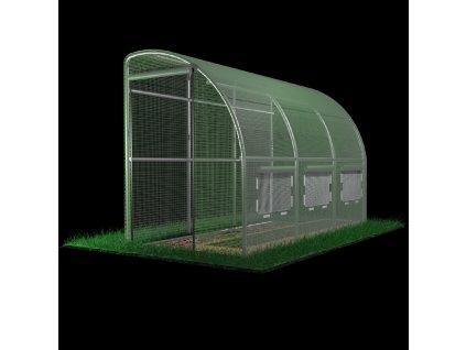 ZÁHRADNÝ FÓLIOVÝ TUNEL 3 SEGMENTOVÝ "POLOVICA" ZELENÝ 4X1,5X2 m *1439