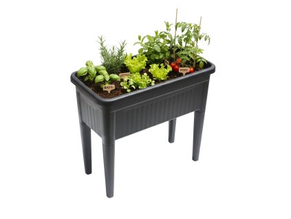 SKLENÍKOVÝ STÔL BEZ POKRYTIA 76 x 37,5 x 65,5 cm ANTRACIT *5334