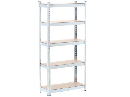 REGÁL 5-ÚROVŇOVÝ 150 x 70 x 30 CM NOSNOSŤ POLICE: 150 KG *7378