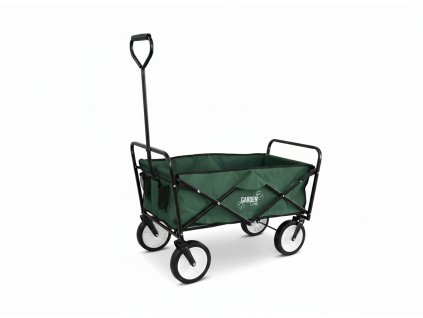 ZELENÝ SKLADACÍ ZÁHRADNÝ VOZÍK 116 x 54 x 90 cm *5168