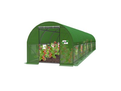 ZÁHRADNÝ FÓLIOVÝ TUNEL 8-SEGMENTOVÝ 8 x 4 x 2 M ZELENÝ *3903