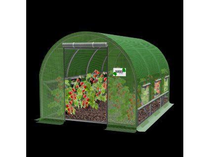 ZÁHRADNÝ FÓLIOVÝ TUNEL 3-SEGMENTOVÝ 3 x 2 x 2 M ZELENÝ S MOŽNOSŤOU DODATOČNEJ VENTILÁCIE *3910