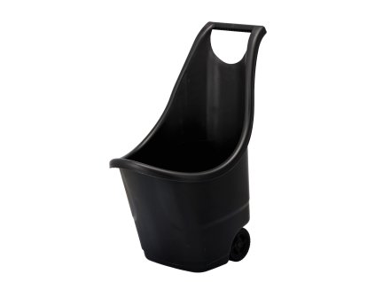 VIACÚČELOVÝ ZAHRADNÝ VOZÍK NA KOLIESKACH 50L ČIERNY *5440