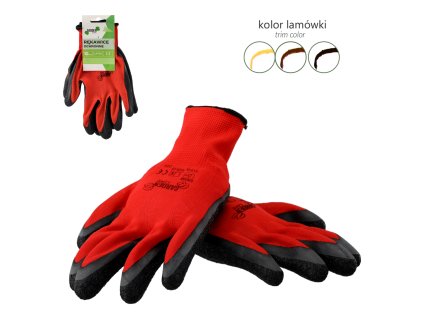 OCHRANNÉ RUKAVICE "7" PLETENÉ Z POLYESTERU POKRYTÉ LATEXOM bal=12 ks *6973