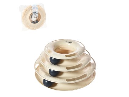 HRAČKA PRE MAČKU VEŽA S LOPTIČKAMI 25 X 13 CM *9776