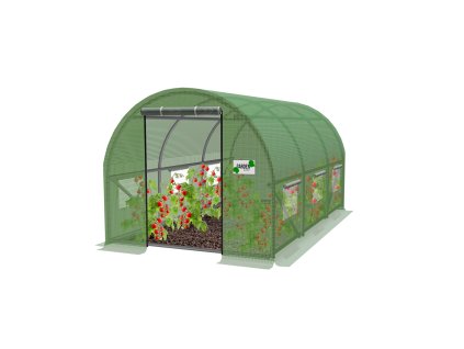 ZÁHRADNÝ FÓLIOVÝ TUNEL 3 SEGMENTOVÝ ZELENÝ 3 x 2 x 2 M VER 1 *6193
