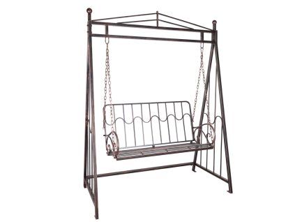 ZÁHRADNÁ HOJDAČKA 162 x 90 x 205 CM ANTICKÝ BRONZ *1418