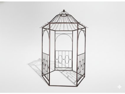 ZÁHRADNÝ ALTÁNOK 180 x 156 x 275 CM ANTICKÝ BRONZ *1425