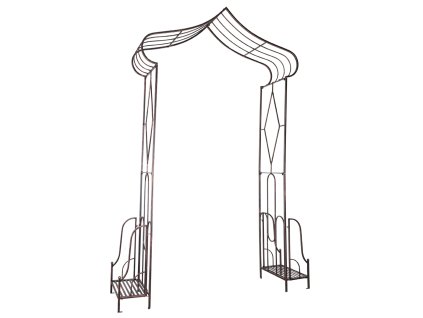 ZÁHRADNÁ PERGOLA 173 x 51 x 260 CM ANTICKÝ BRONZ *1449