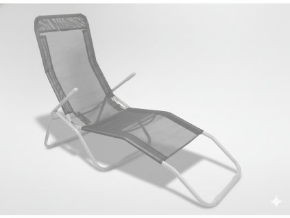 SIVÉ ZÁHRADNÉ LEHÁTKO 137x58x24/H94 cm *3663