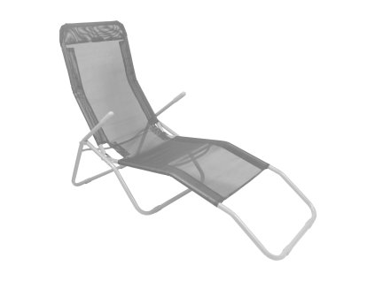 SIVÉ ZÁHRADNÉ LEHÁTKO 137x58x24/H94 cm *3663