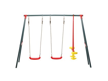 ZÁHRADNÁ HOJDAČKA (KOVOVÝ RÁM + 2 HOJDAČKY + HOJDACÍ KRESLO) 290 x 180 x 200 CM *1067