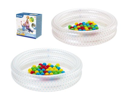 NADÚVACÍ ZÁHRADNÝ BAZÉN / OHRADKA 91cm x 20cm + LOPTIČKY 50ks *1966 *7568