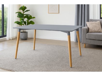 OBDĹŽNIKOVÝ STÔL 120 x 80 x 74 cm - SIVÝ *7851