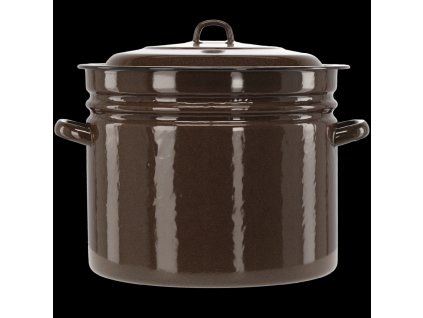SMALTOVANÝ HRNIEC ROVNÝ 40 L 40 CM HNEDÝ Z/P *3615