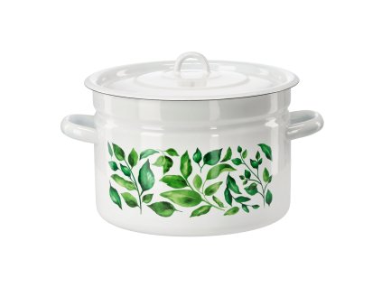 SMALTOVANÝ HRNIEC 9 L 26 CM BIELY FIGOVNÍK Z/P *9273